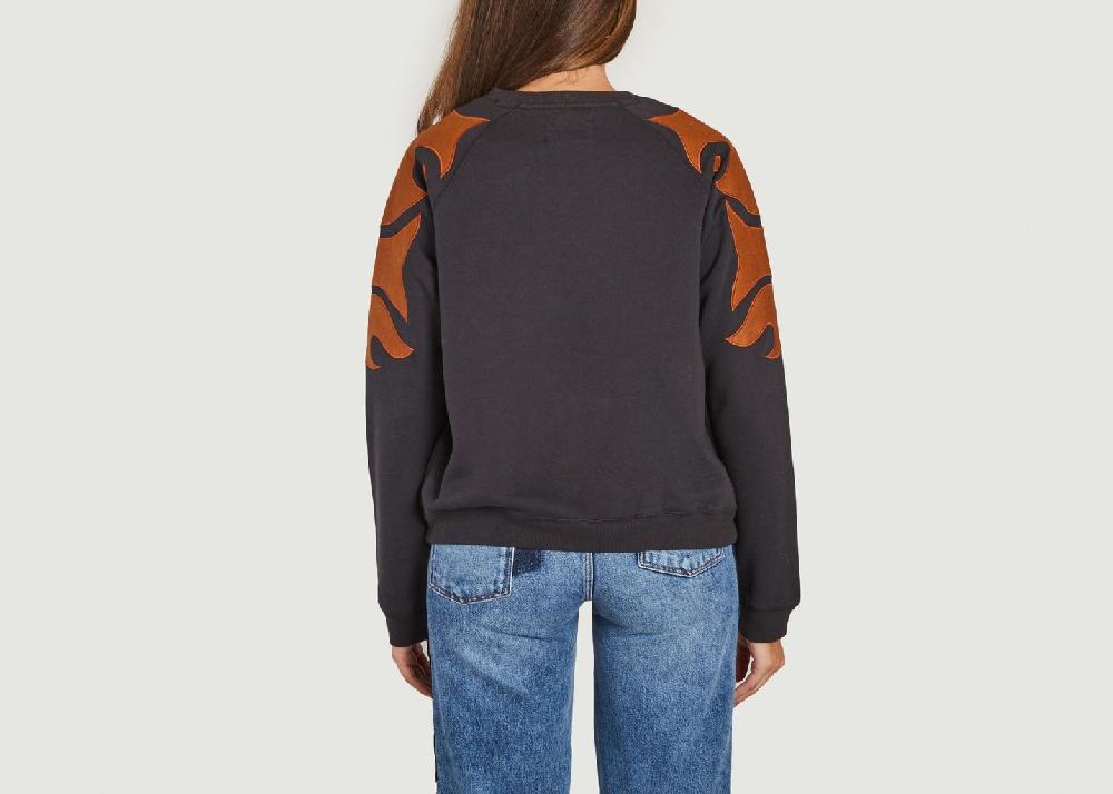 L'exception Sweatshirt Super Feutra Noir Leon & Harper