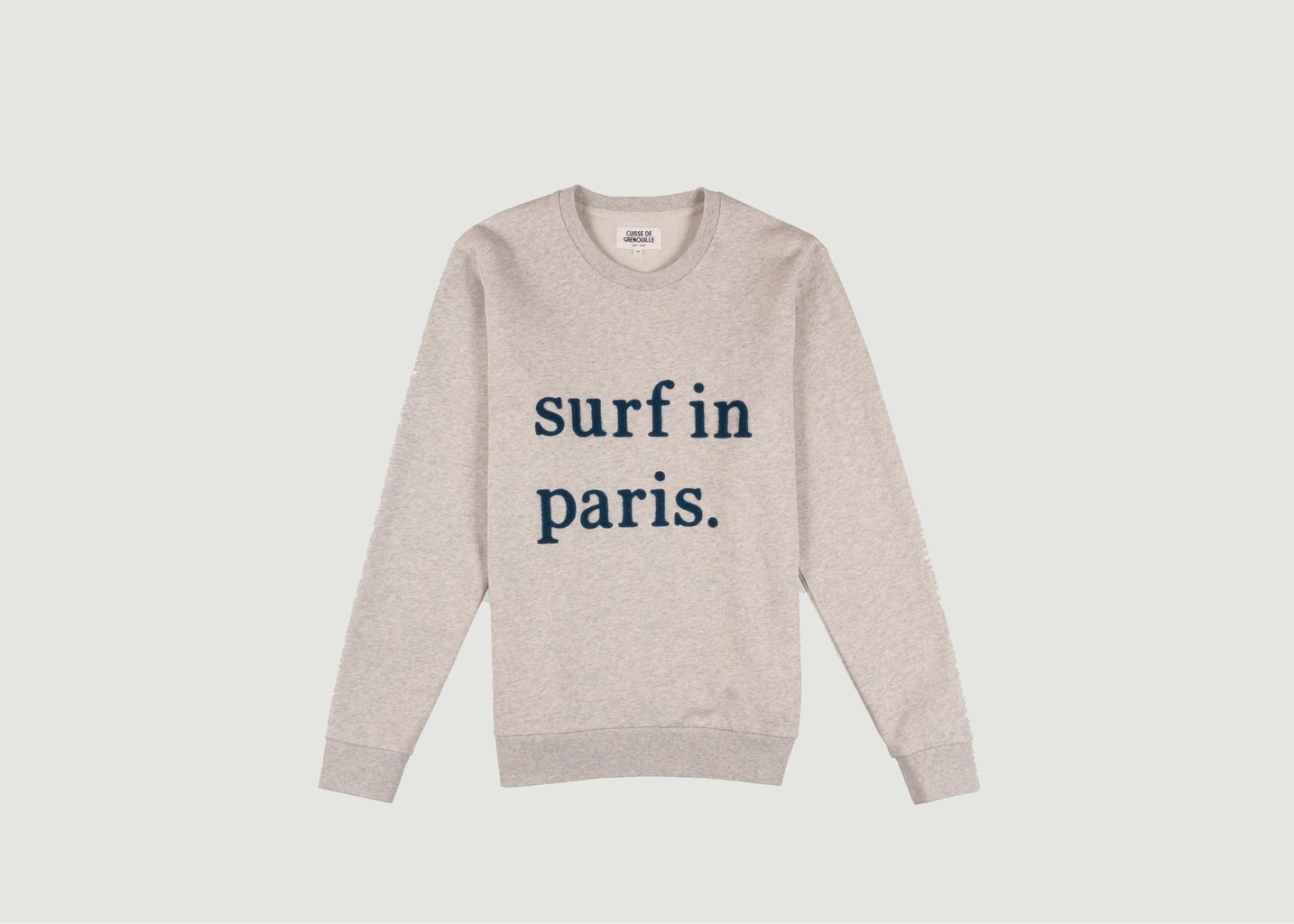 l'exception Sweatshirt Surf In Paris Gris Léger Cuisse de Grenouille