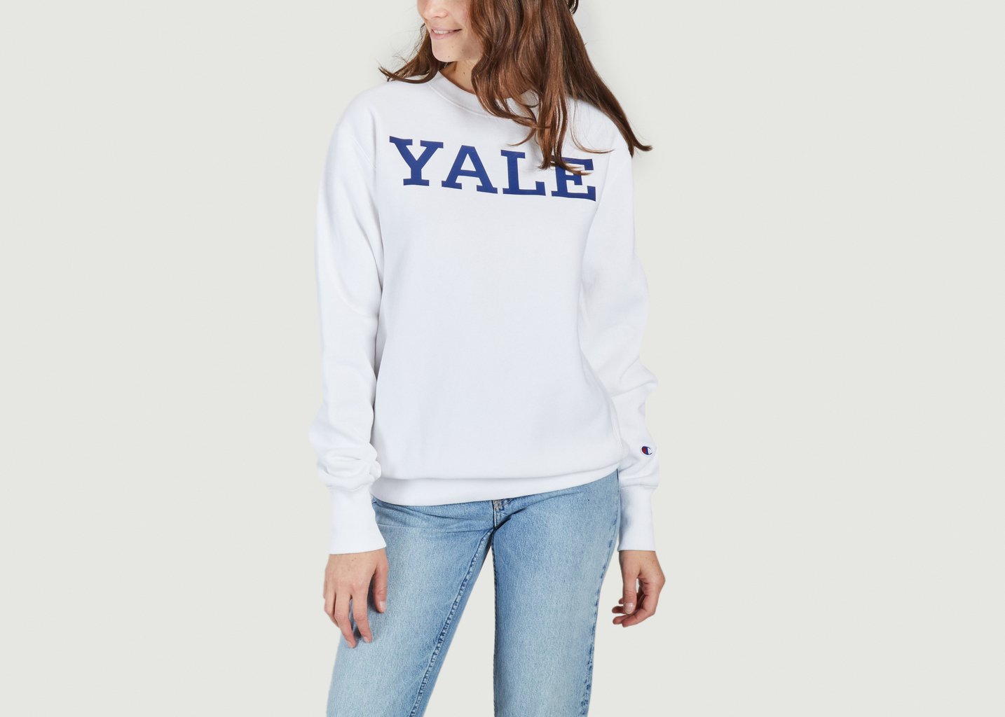 l'exception Sweatshirt universitaire Blanc Champion