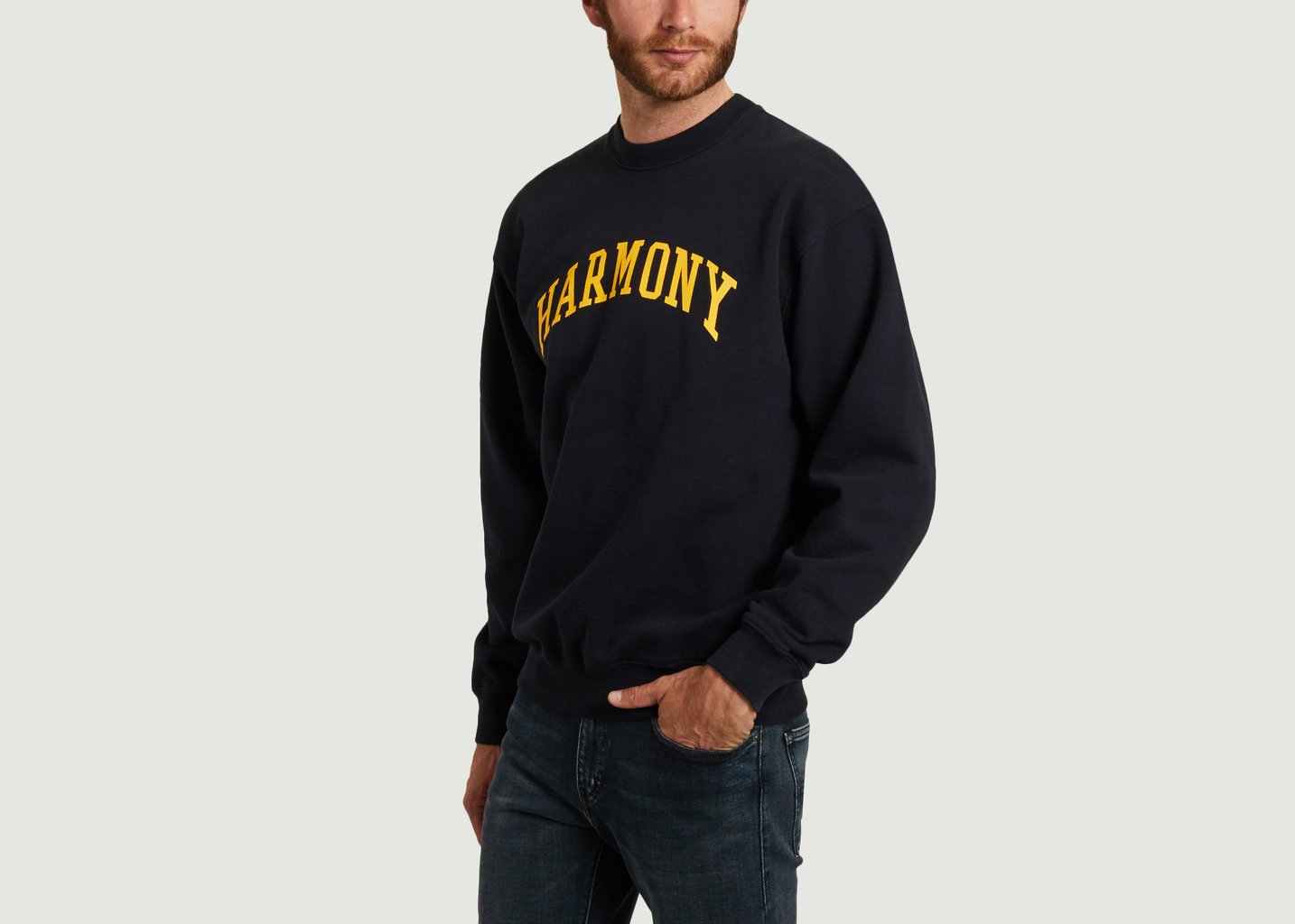L'exception Sweatshirt University Bleu Marine Harmony
