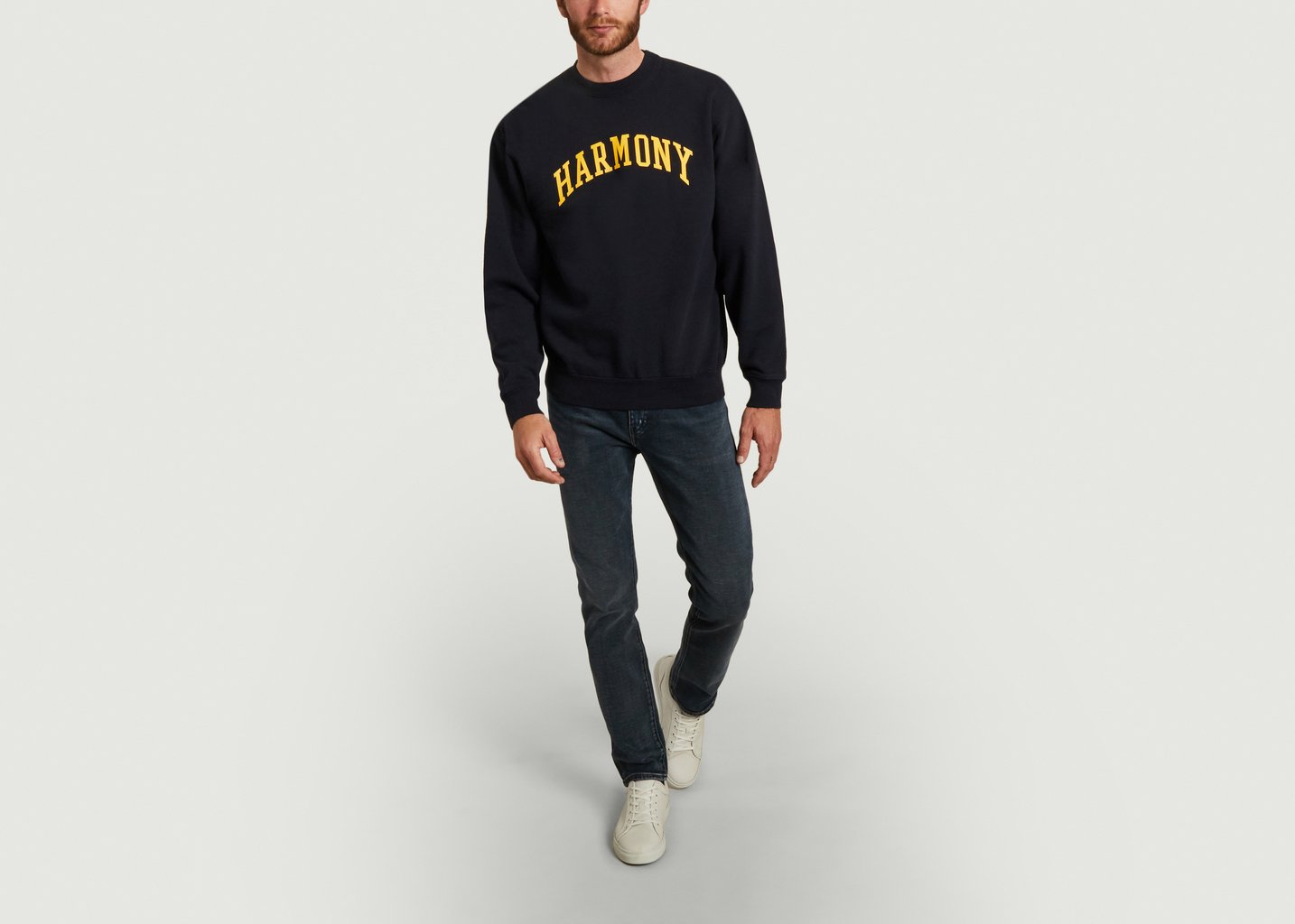 L'exception Sweatshirt University Bleu Marine Harmony