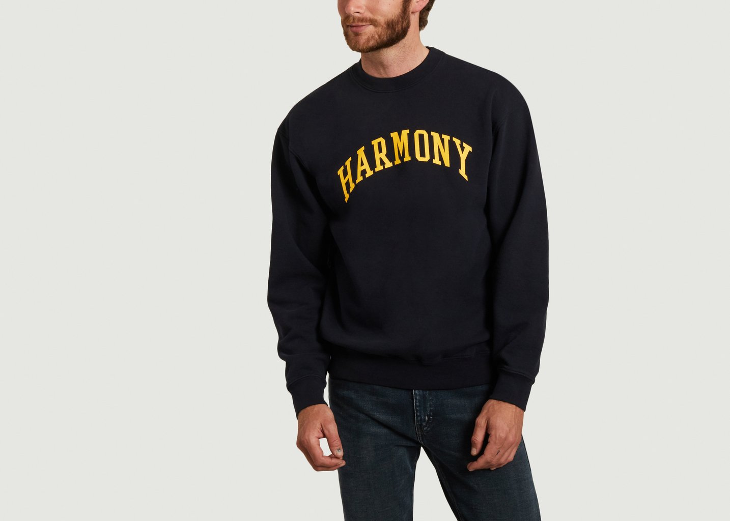 l'exception Sweatshirt University Bleu Marine Harmony