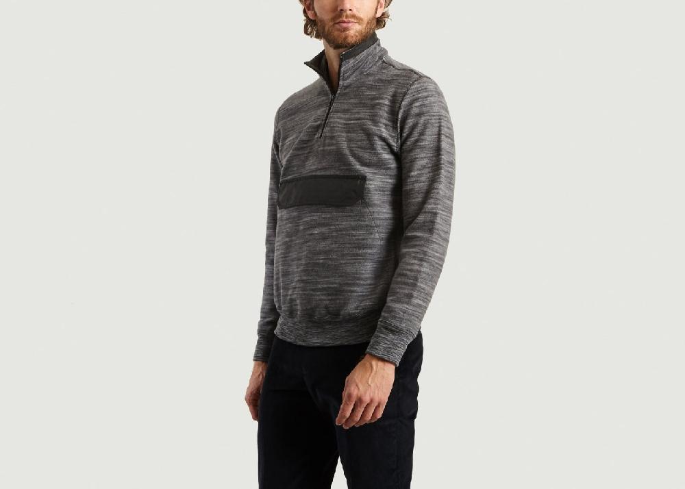L'exception Sweatshirt Vareuse Polaire Noir PS By PAUL SMITH