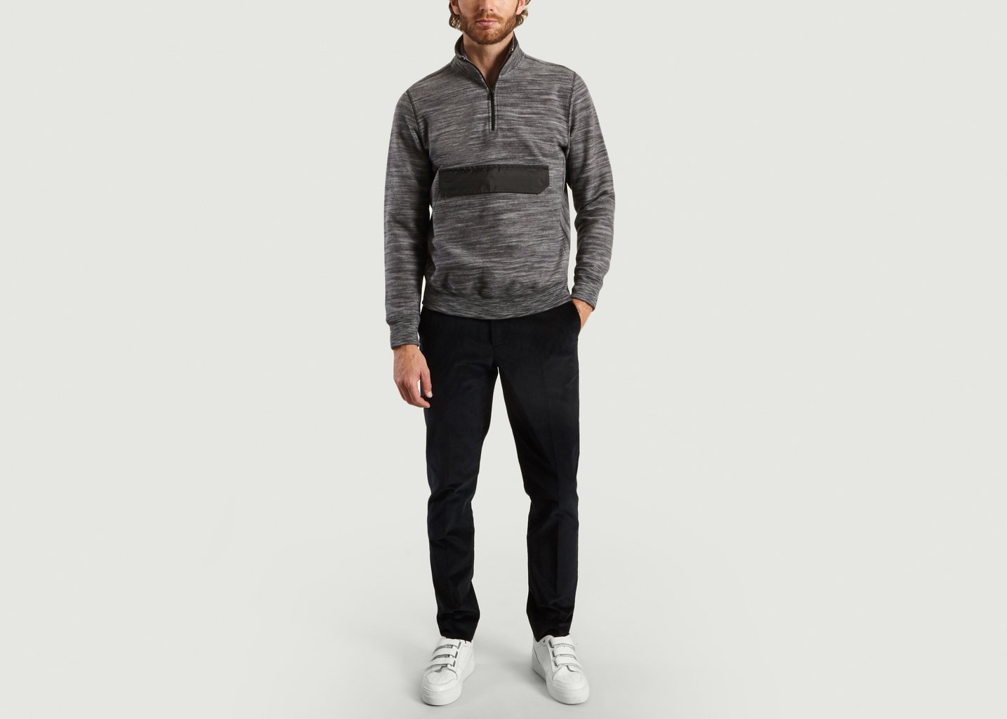 L'exception Sweatshirt Vareuse Polaire Noir PS By PAUL SMITH