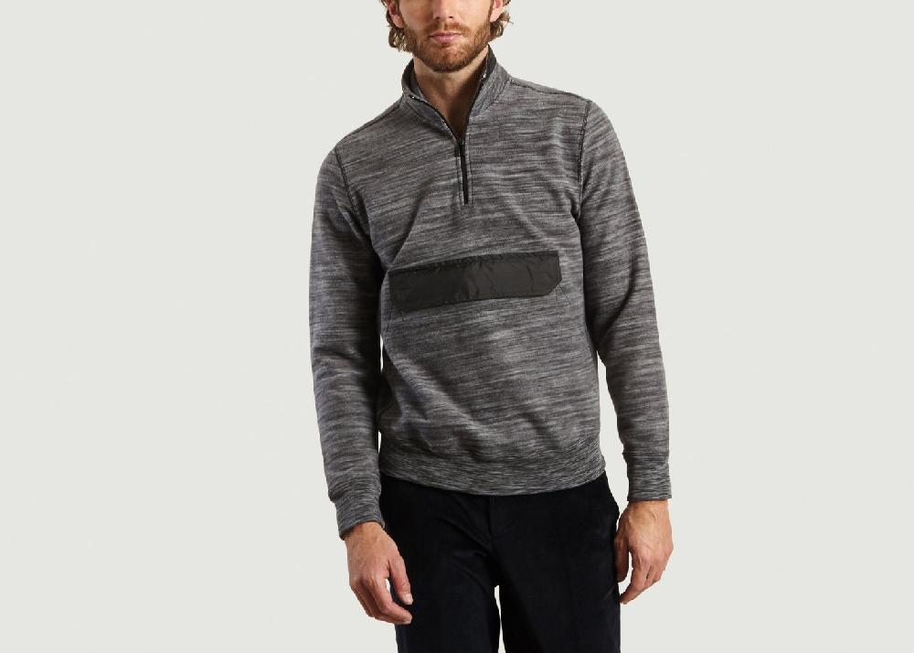 l'exception Sweatshirt Vareuse Polaire Noir PS by PAUL SMITH