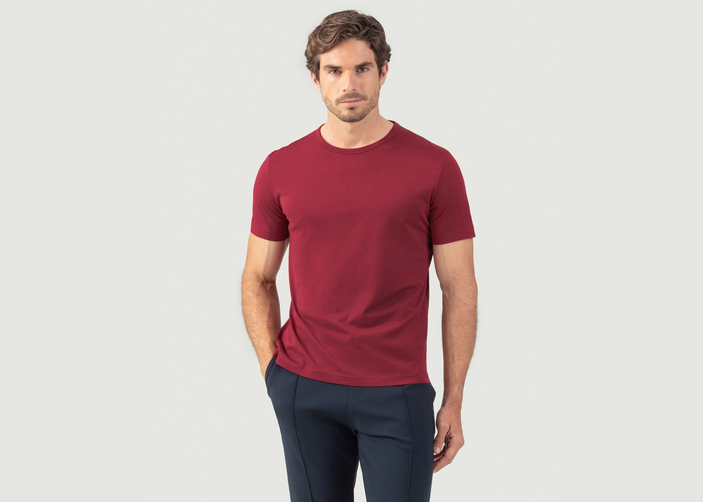 L'exception T Shirt À Col Ras Du Cou Edition Eyelet Rouge Ron Dorff