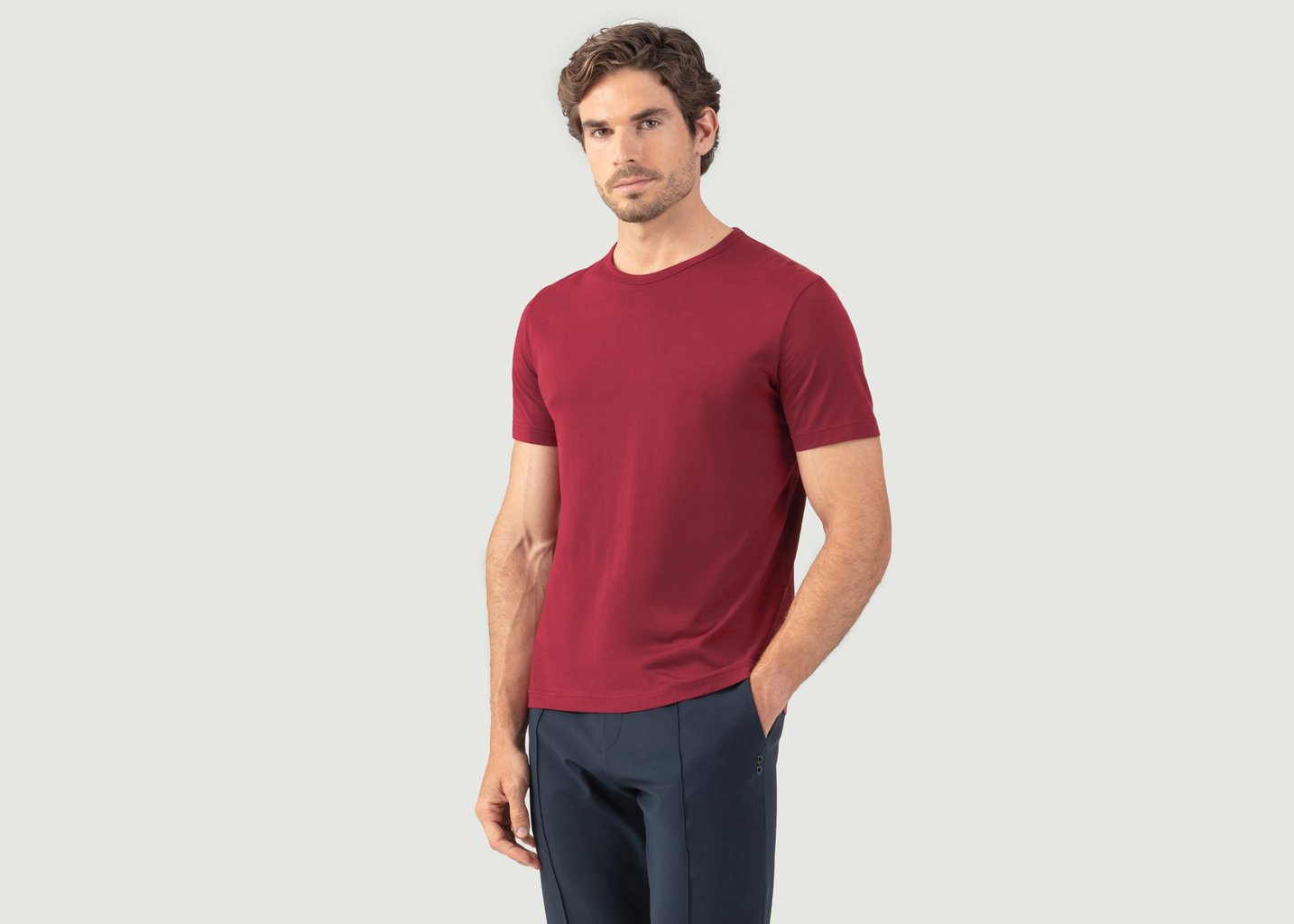 L'exception T Shirt À Col Ras Du Cou Edition Eyelet Rouge Ron Dorff