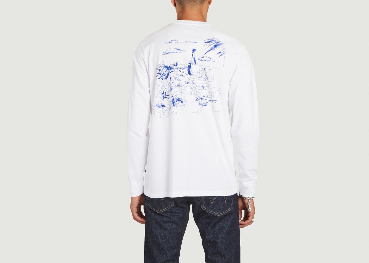 L'exception T Shirt à Manches Longues Blanc Wood Wood