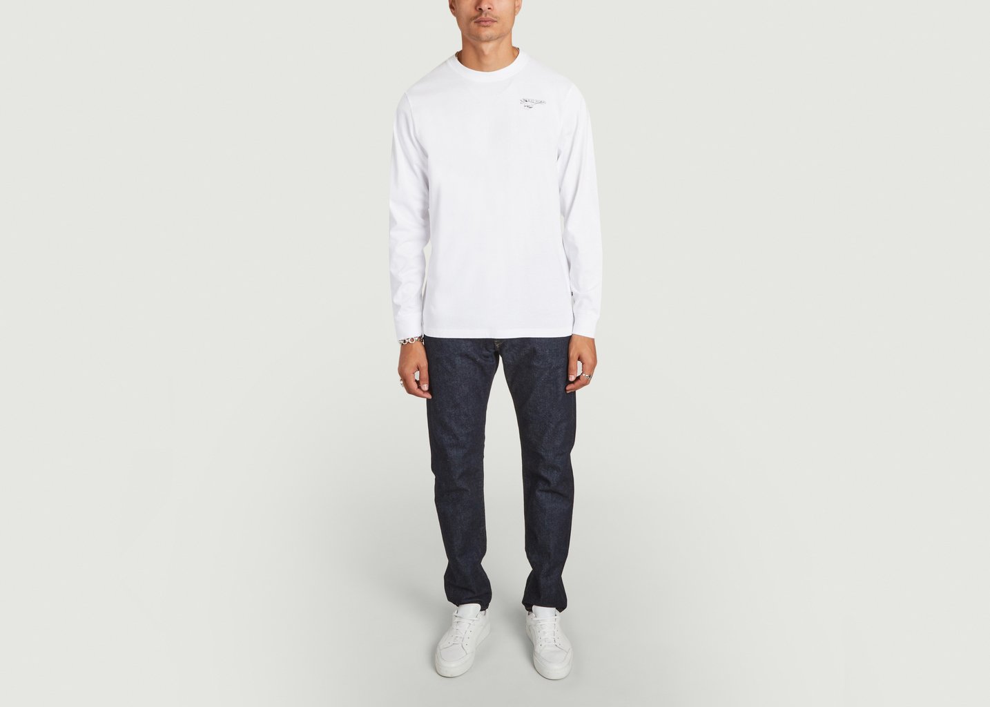 L'exception T Shirt à Manches Longues Blanc Wood Wood