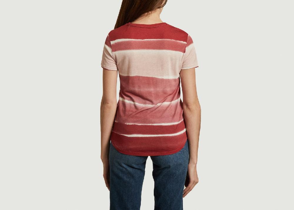 L'exception T Shirt à Rayures Rose Majestic Filatures