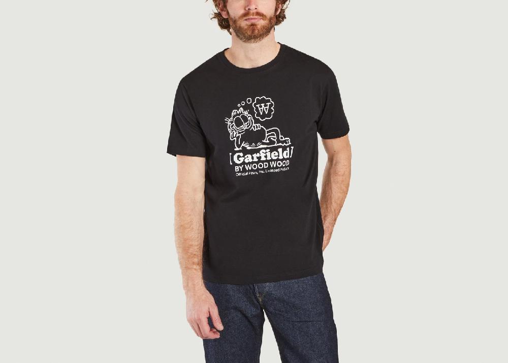 l'exception T shirt Ace Chill Wood Wood x Garfield Noir Wood Wood