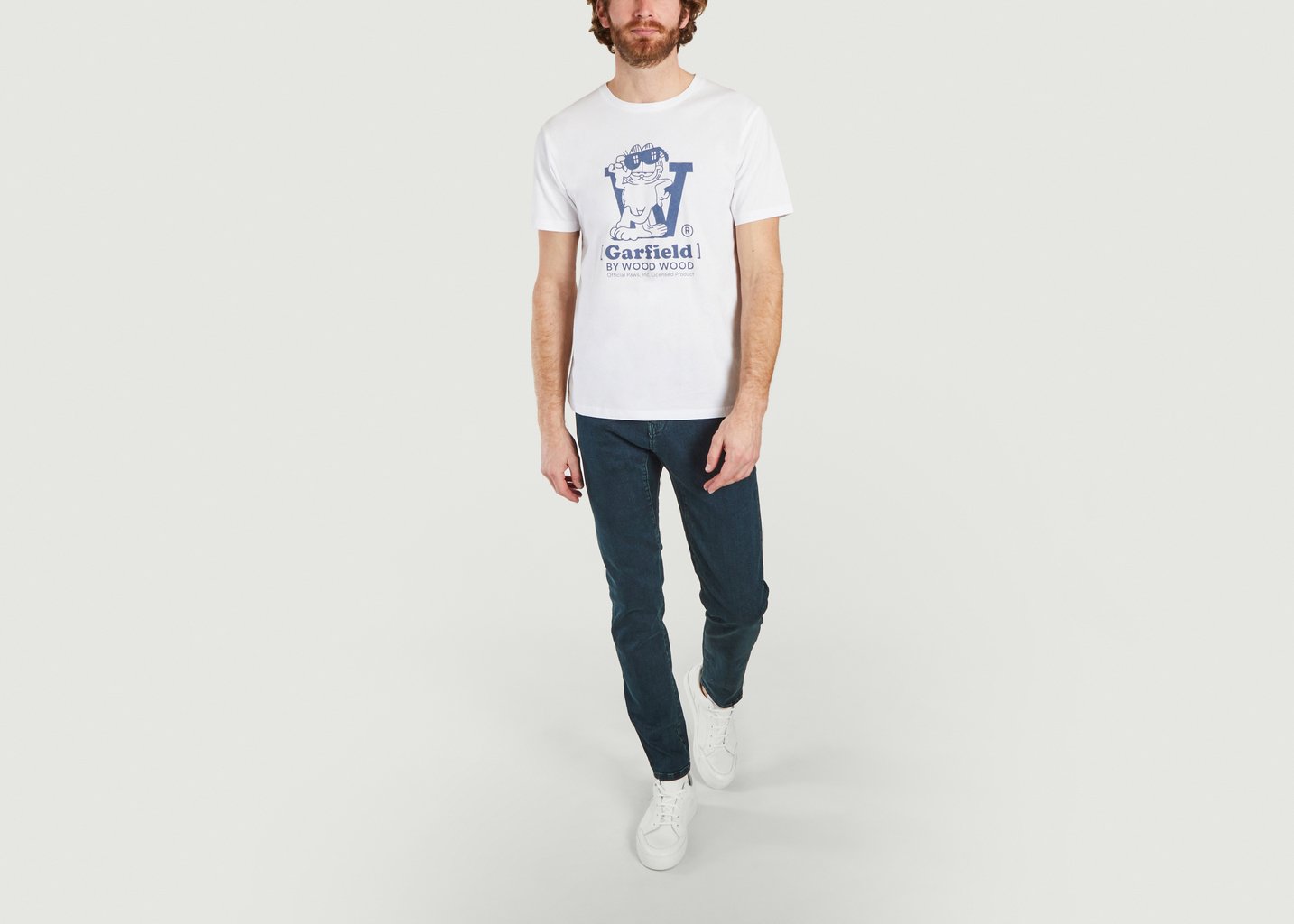 L'exception T Shirt Ace Lean Wood Wood X Garfield Blanc Wood Wood