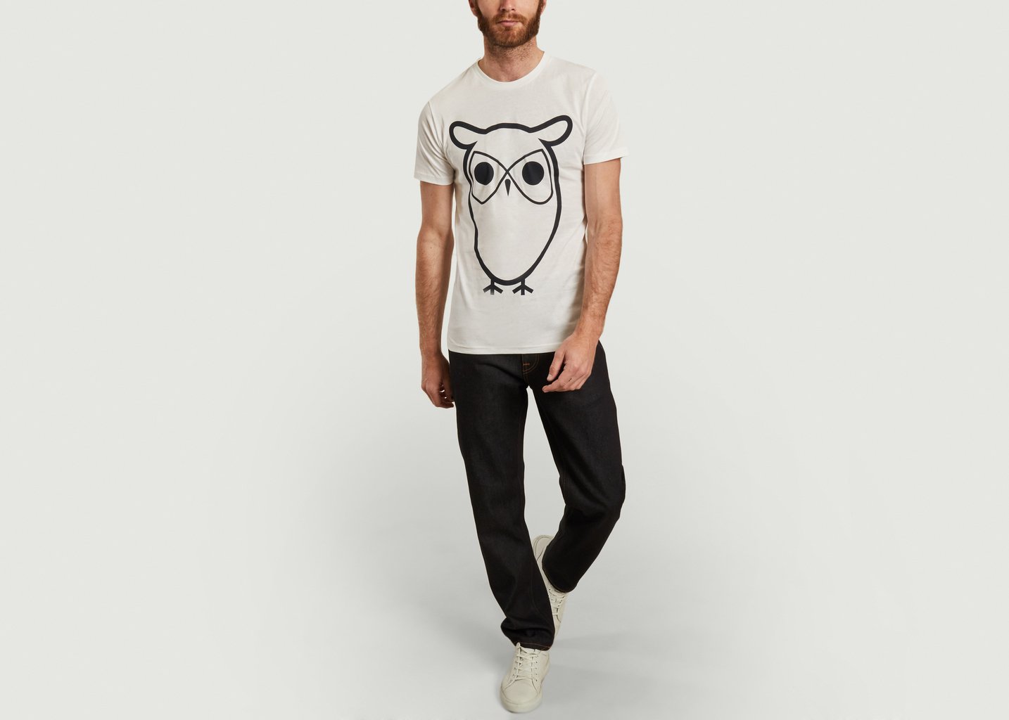 L'exception T Shirt Alder Blanc Knowledge Cotton Apparel
