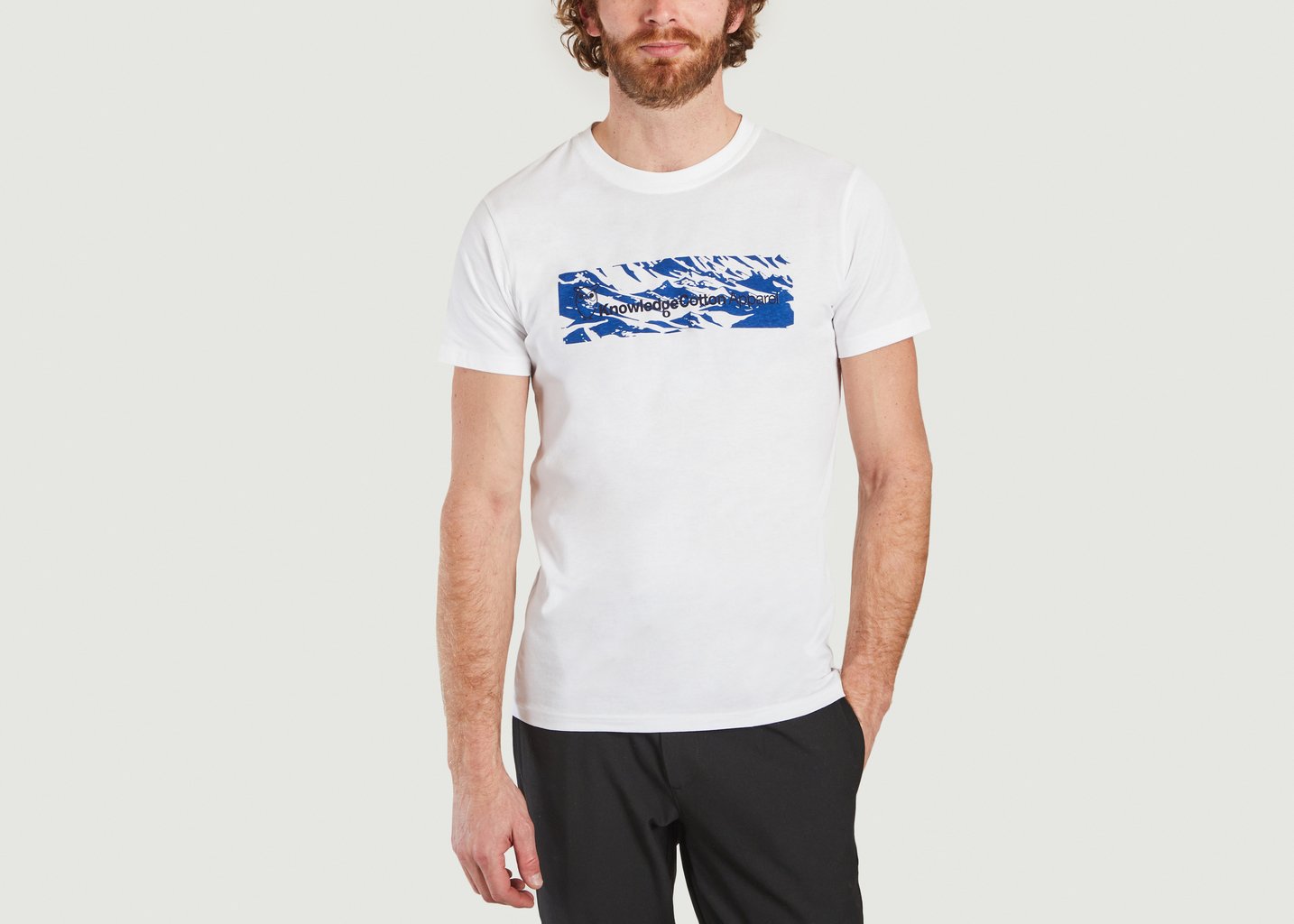 l'exception T shirt Alder certifié GOTS Blanc Knowledge Cotton Apparel