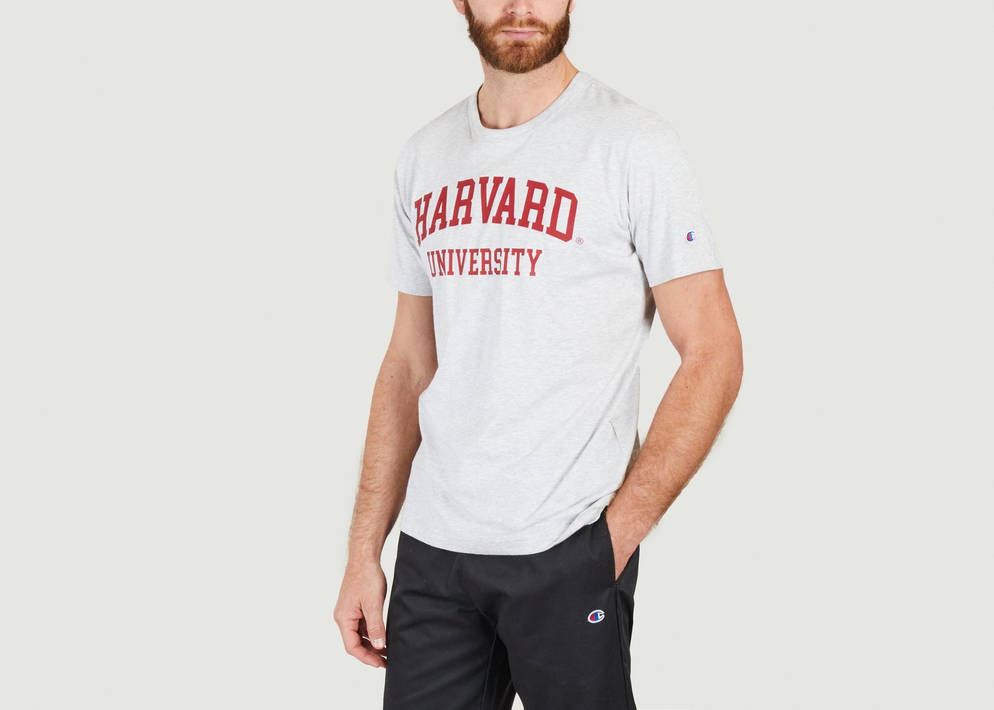 L'exception T Shirt Athletic En Jersey Gris Léger Champion