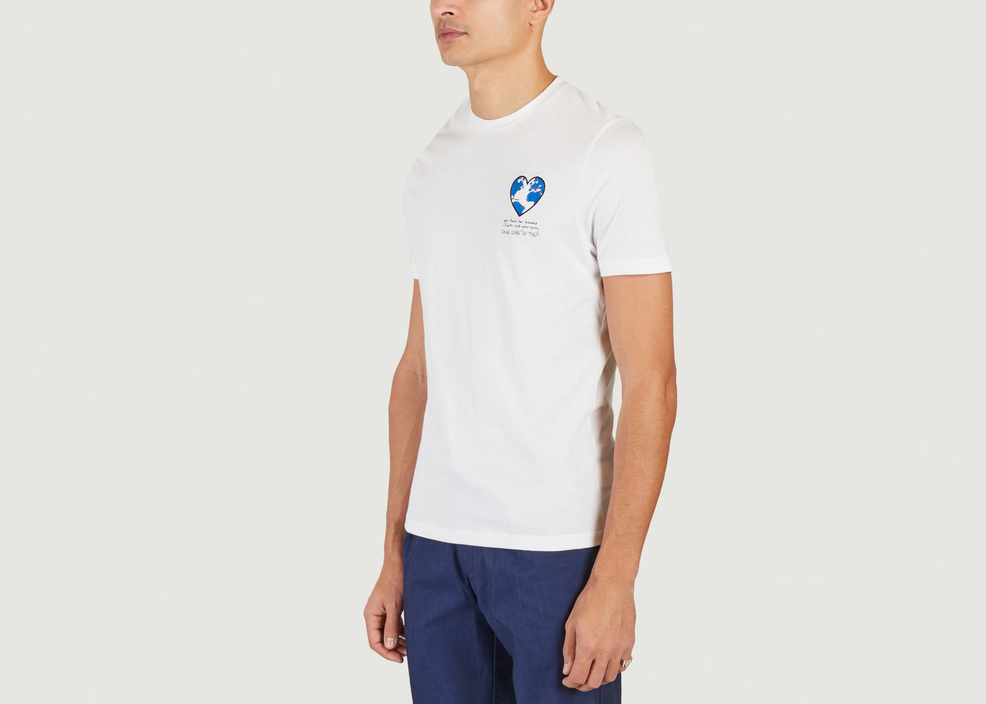 L'exception T Shirt Blue Earth Blanc JagVi Rive Gauche