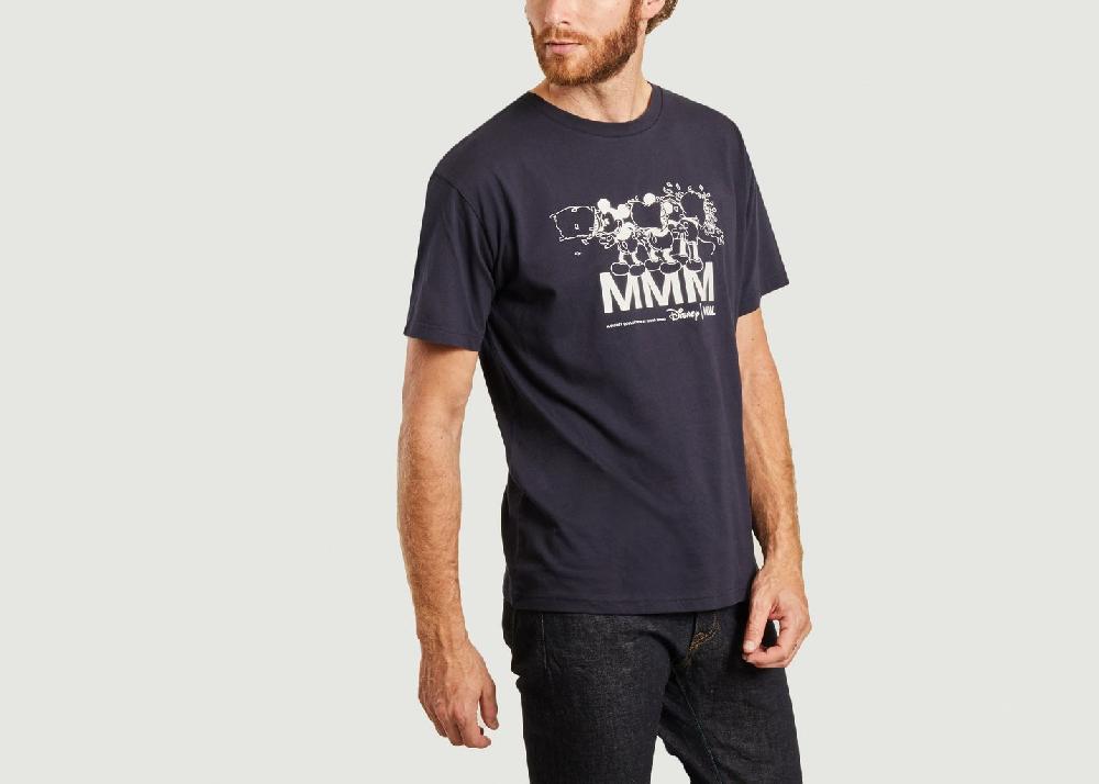 L'exception T Shirt Bobo Wood Wood X Disney Bleu Marine Wood Wood