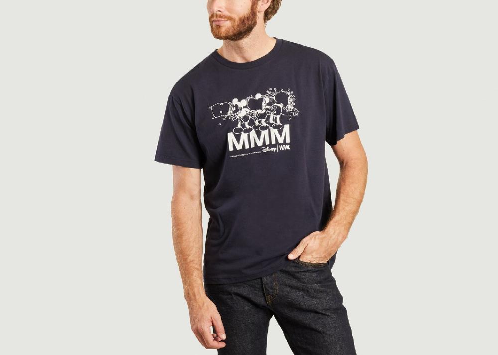 l'exception T shirt bobo Wood Wood x Disney Bleu Marine Wood Wood