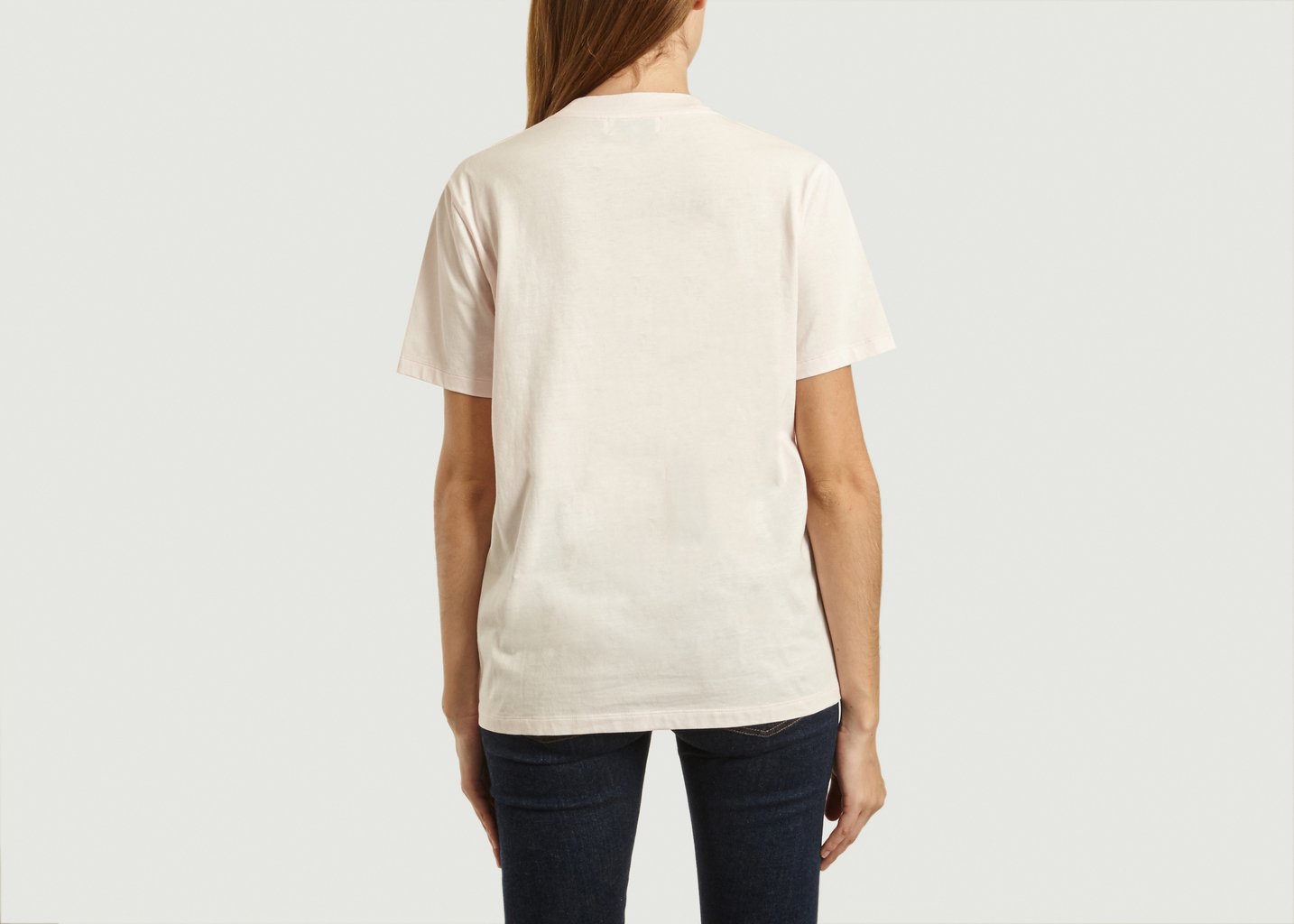 L'exception T Shirt Brodé Love Life Rose Pâle Maison Labiche