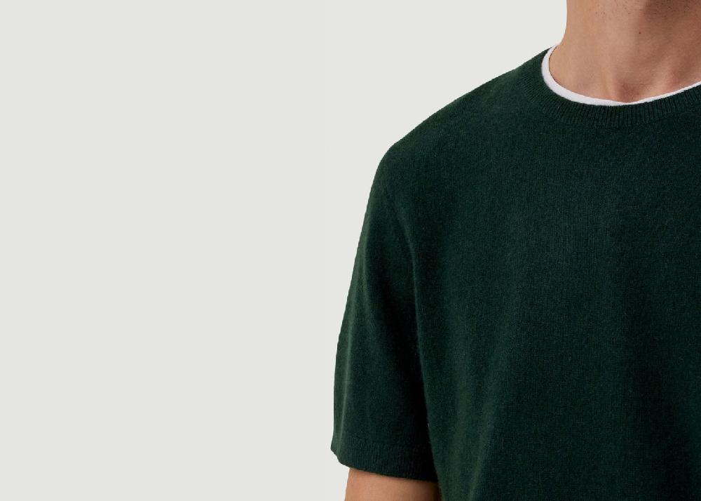 L'exception T Shirt Cachemire Juno Vert Foncé Hircus