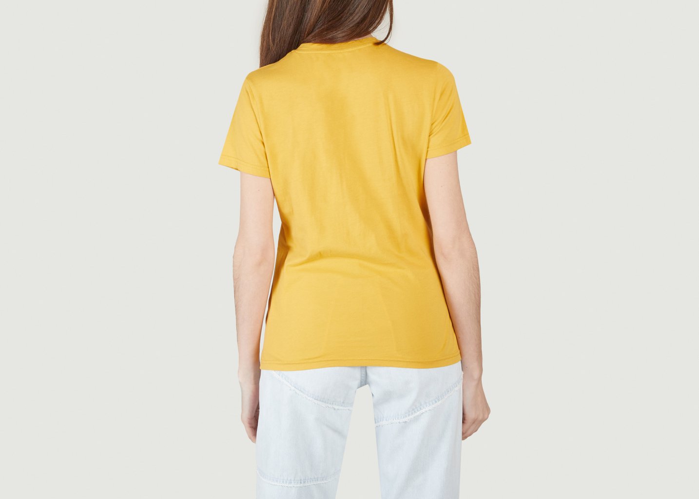 L'exception T Shirt Cintré En Coton Bio Moutarde Colorful Standard