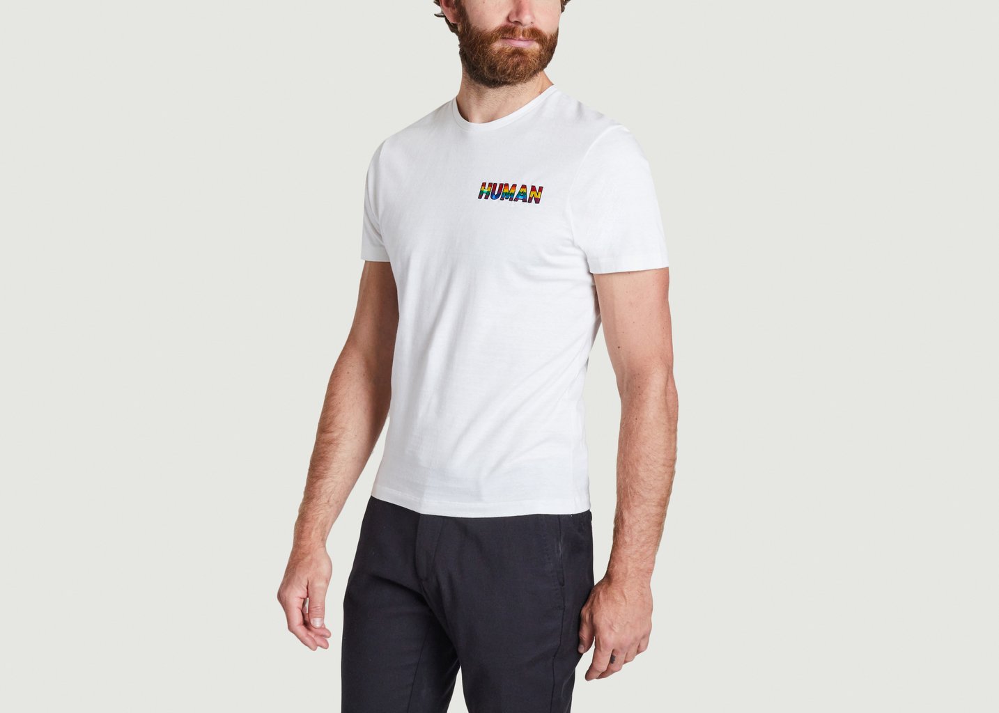 L'exception T Shirt Col Rond Manches Courtes Blanc JagVi Rive Gauche
