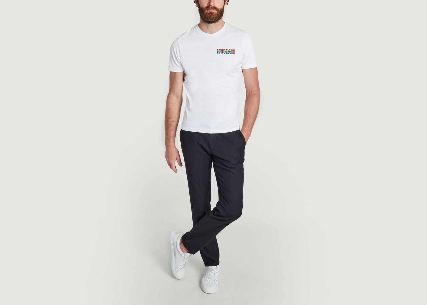 L'exception T Shirt Col Rond Manches Courtes Blanc JagVi Rive Gauche