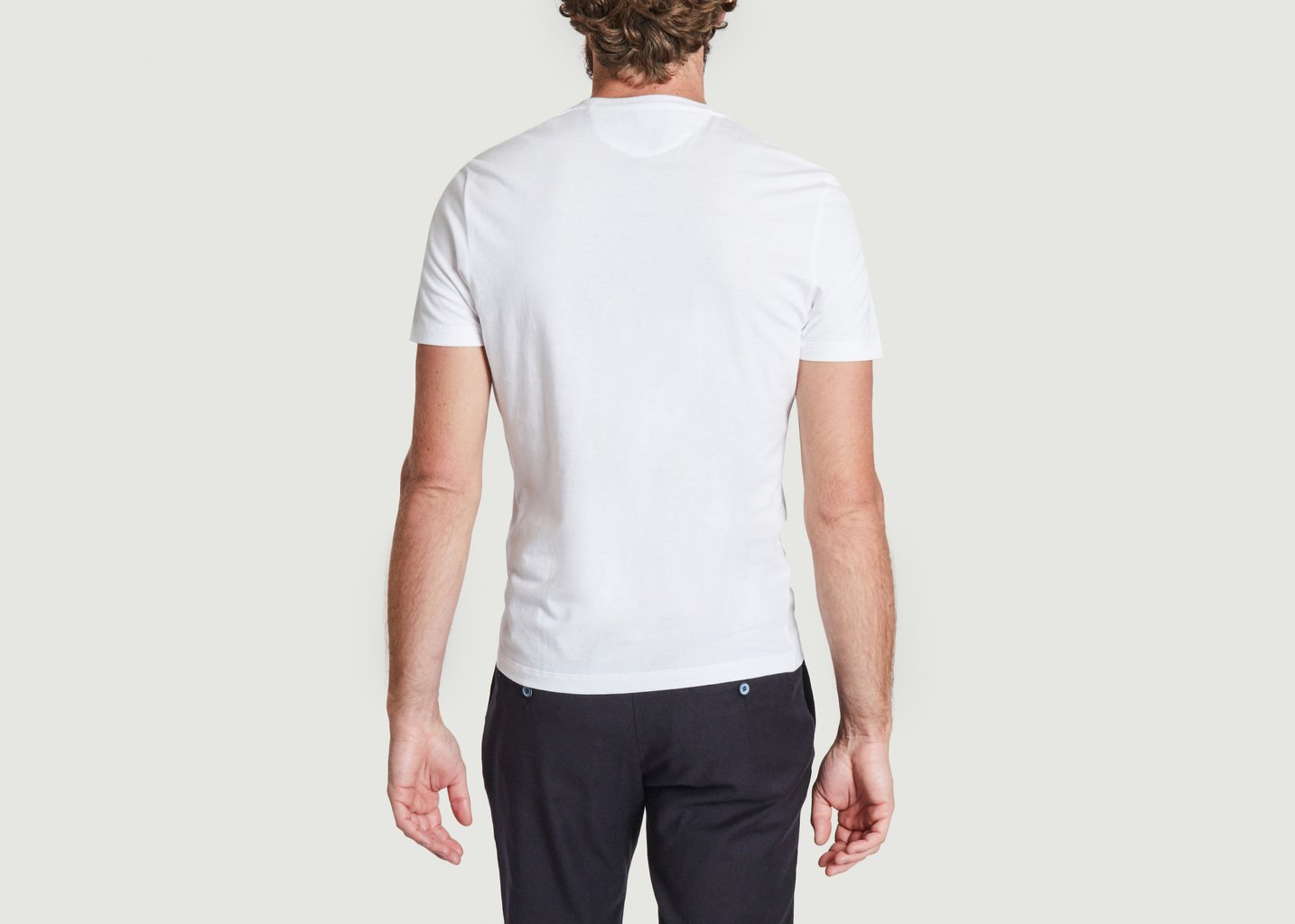 L'exception T Shirt Col Rond Manches Courtes Blanc JagVi Rive Gauche