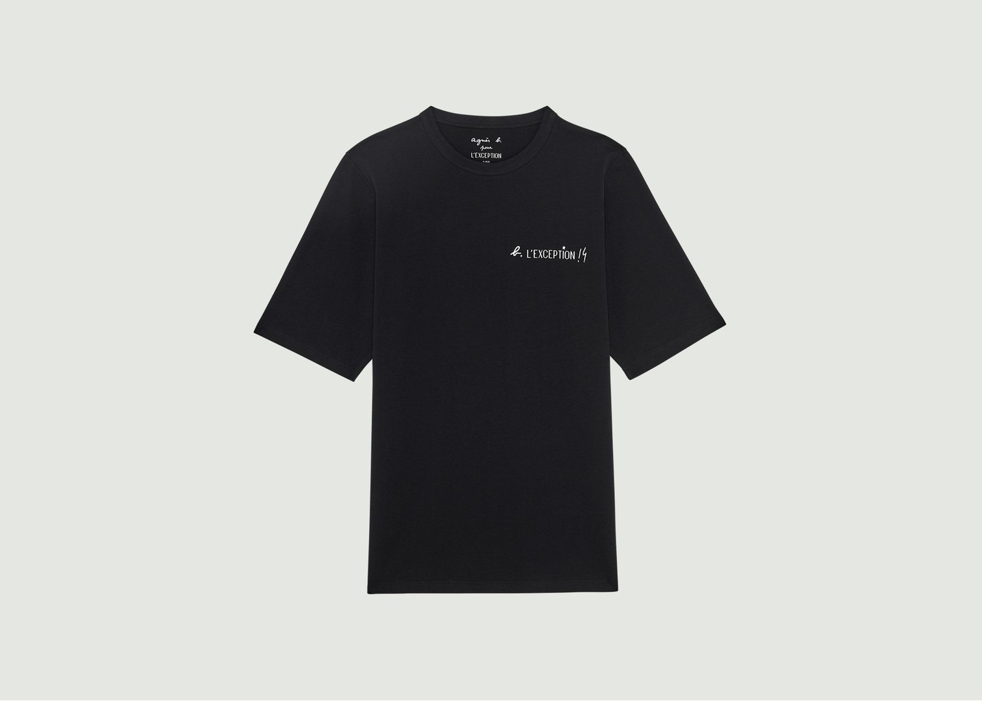 l'exception T shirt collaboration 10 ans L'Exception x Agnès b Noir L'Exception Paris