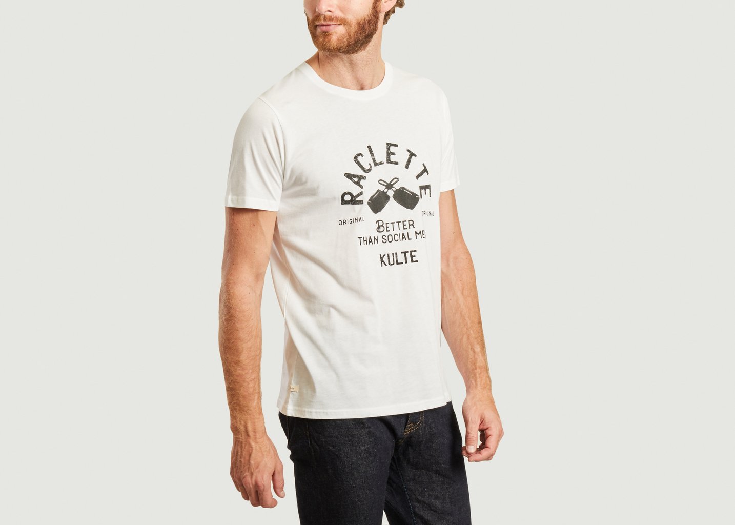 L'exception T Shirt Collection Raclette Blanc Kulte