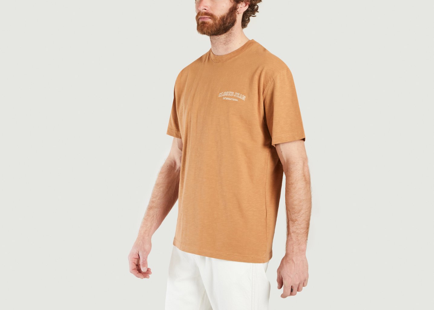 L'exception T Shirt College En Coton Biologique Brique Closed
