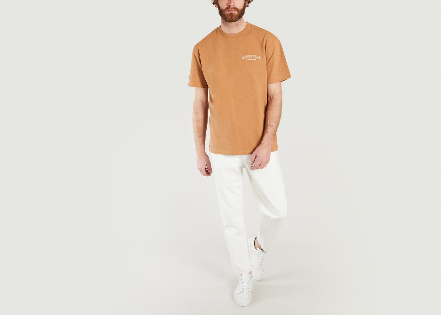 L'exception T Shirt College En Coton Biologique Brique Closed