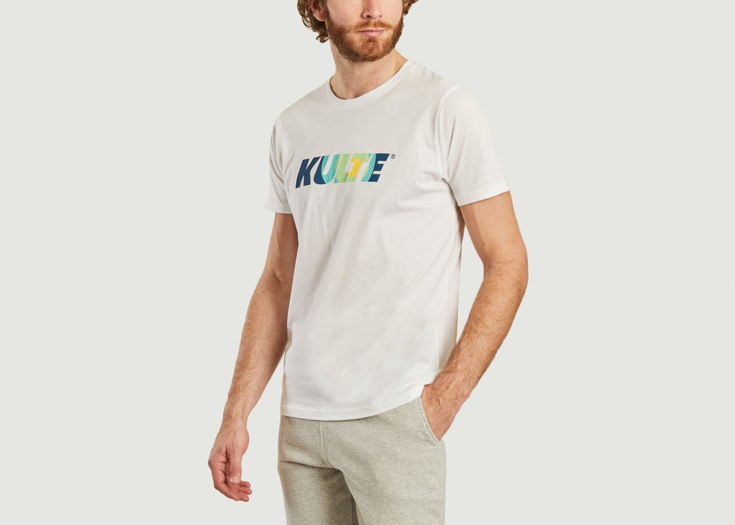 L'exception T Shirt Corpo Italic Circle Blanc Kulte