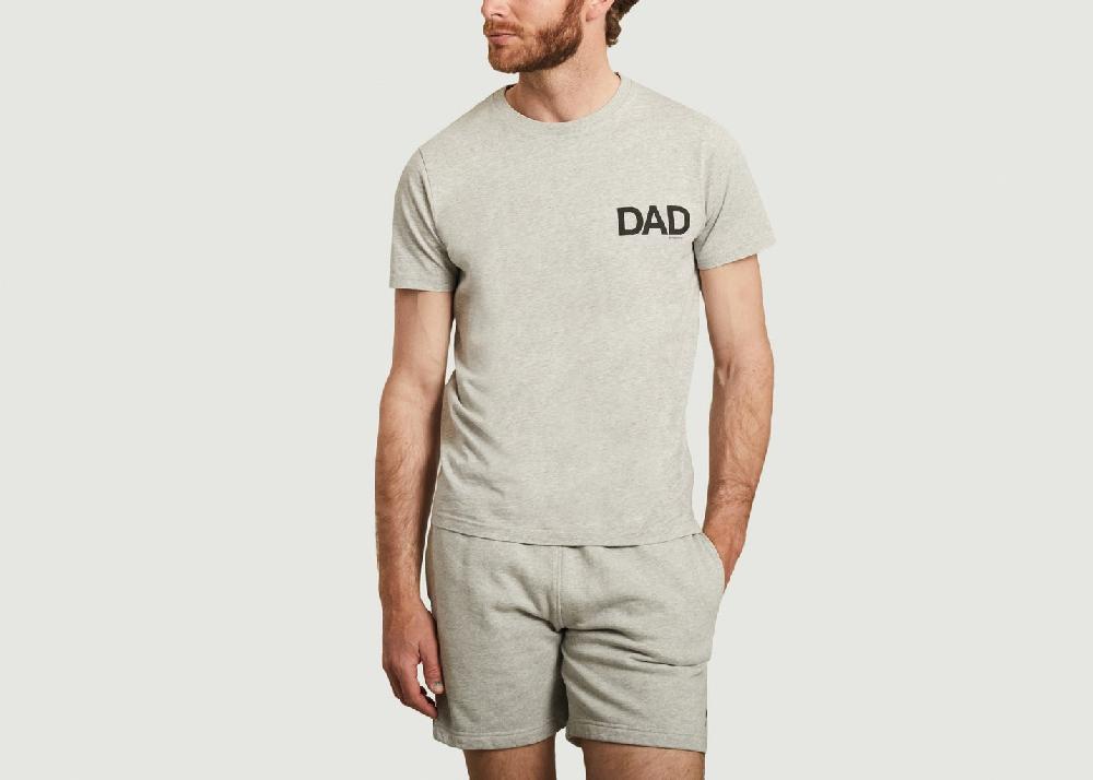 L'exception T Shirt Dad En Coton Biologique Gris Ron Dorff