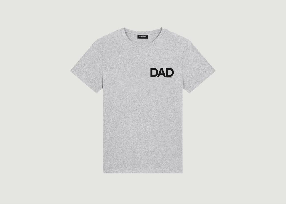l'exception T shirt Dad en coton biologique Gris Ron Dorff
