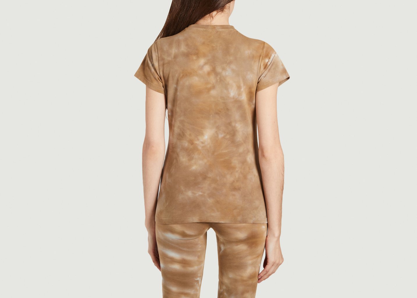 L'exception T Shirt De Sport Tie And Dye Hayes Marron Ellesse