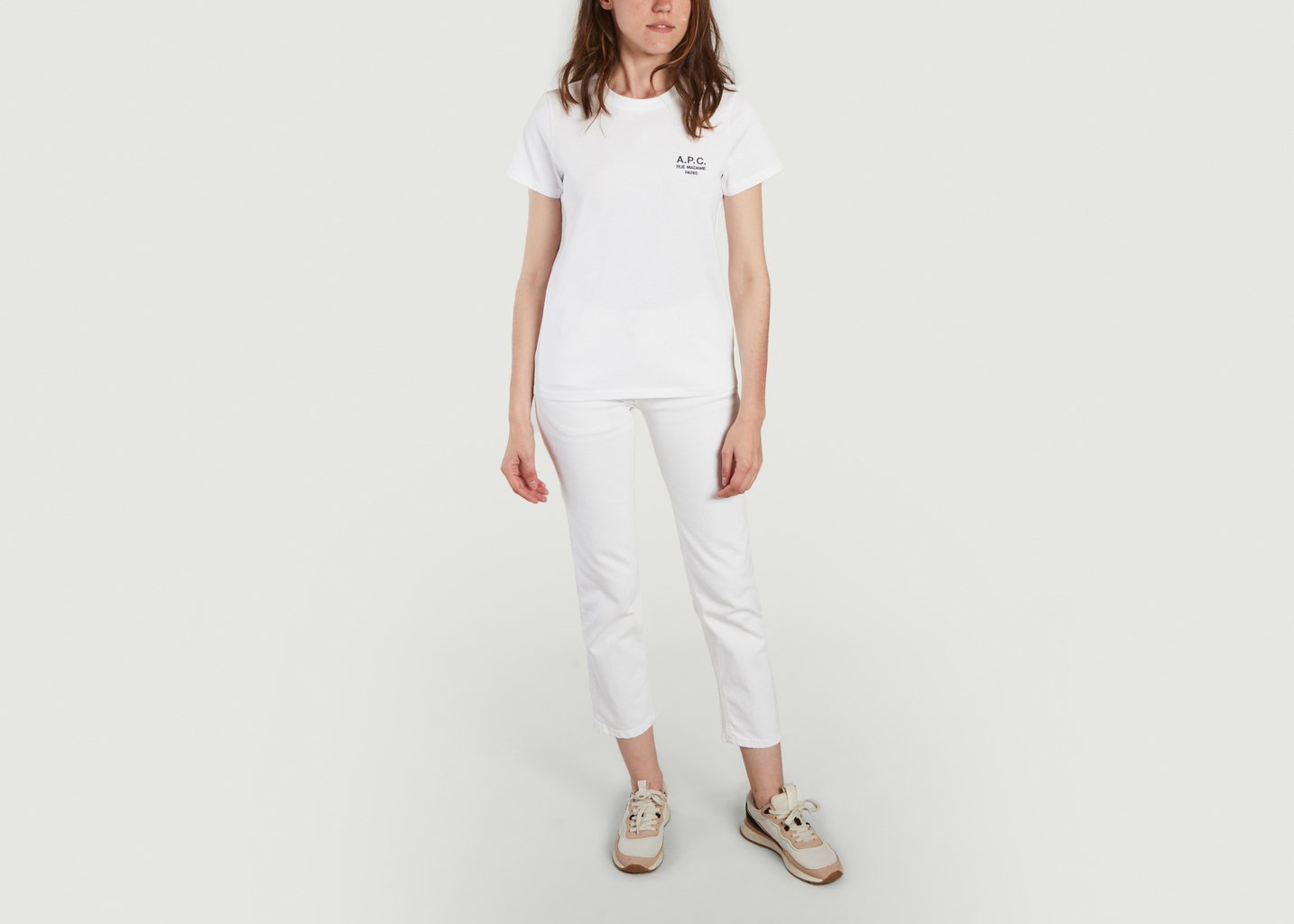 L'exception T Shirt Denise Logotypé Denise Blanc APC Paris