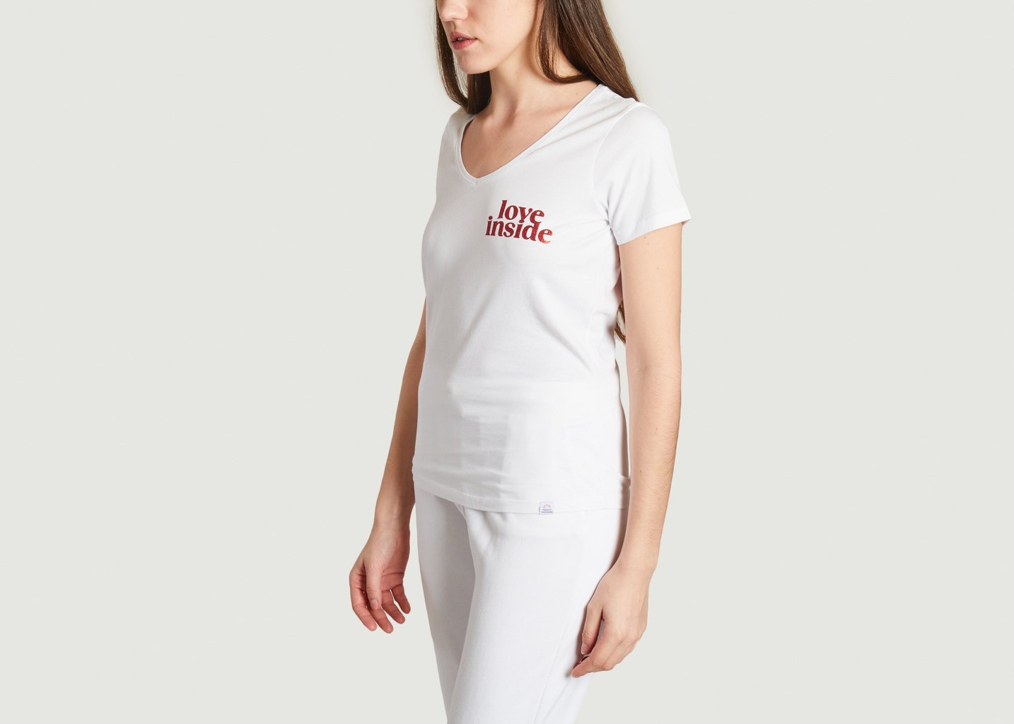 L'exception T Shirt Dolly Love Inside Blanc French Disorder