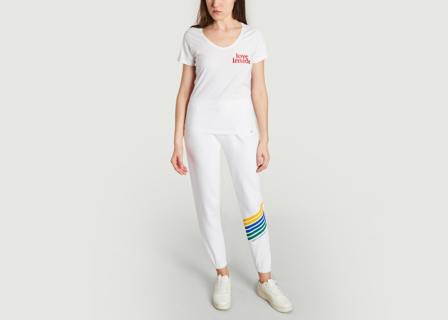 L'exception T Shirt Dolly Love Inside Blanc French Disorder
