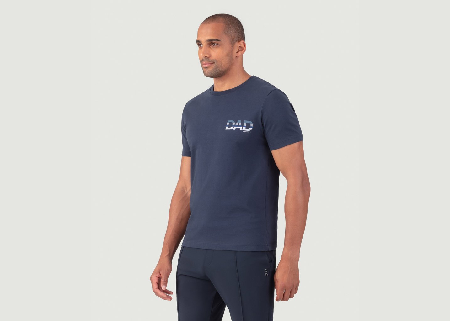 L'exception T Shirt En Coton Biologique Bleu Marine Ron Dorff