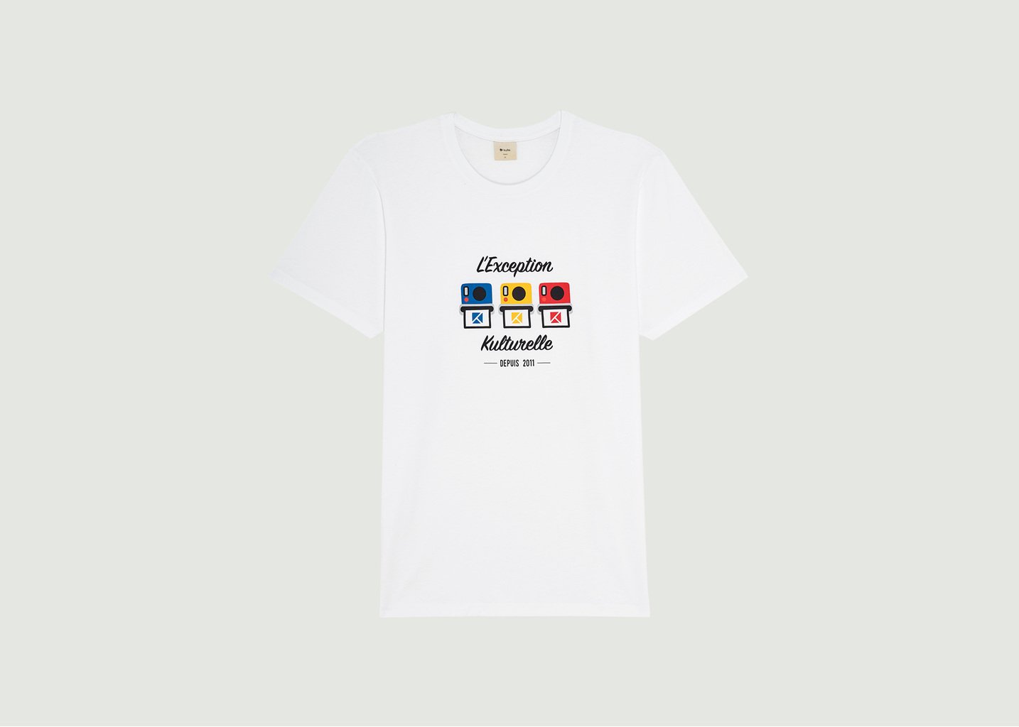 l'exception T shirt en coton biologique collaboration 10 ans L'Exception Paris x Kulte Blanc L'Exception Paris
