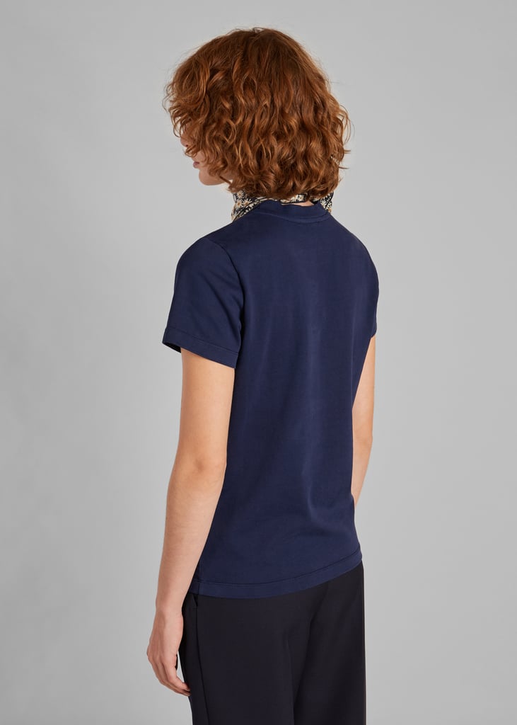 L'exception T Shirt En Coton Biologique épais Bleu Marine L'Exception Paris
