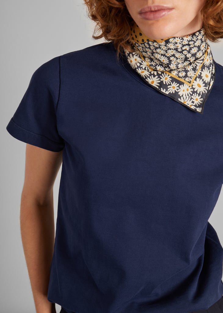 L'exception T Shirt En Coton Biologique épais Bleu Marine L'Exception Paris