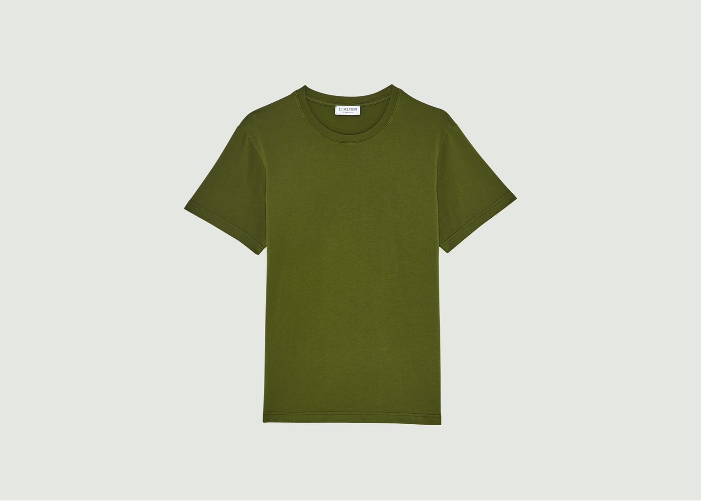 l'exception T shirt en coton biologique Khaki L'Exception Paris