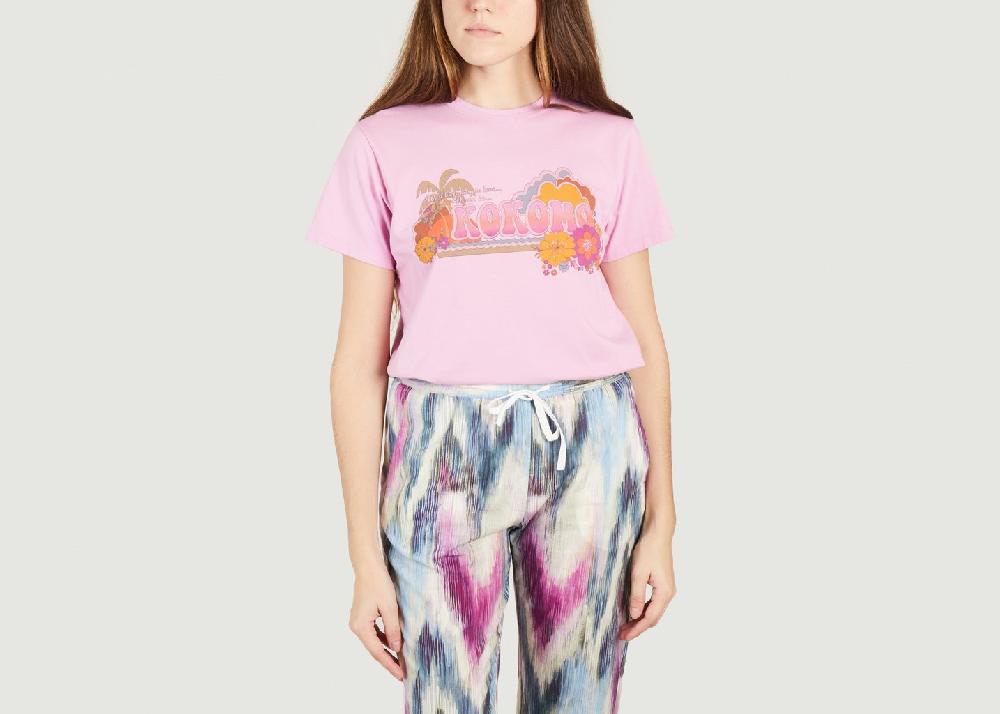 l'exception T shirt en coton imprimé Tekomo Rose Hartford