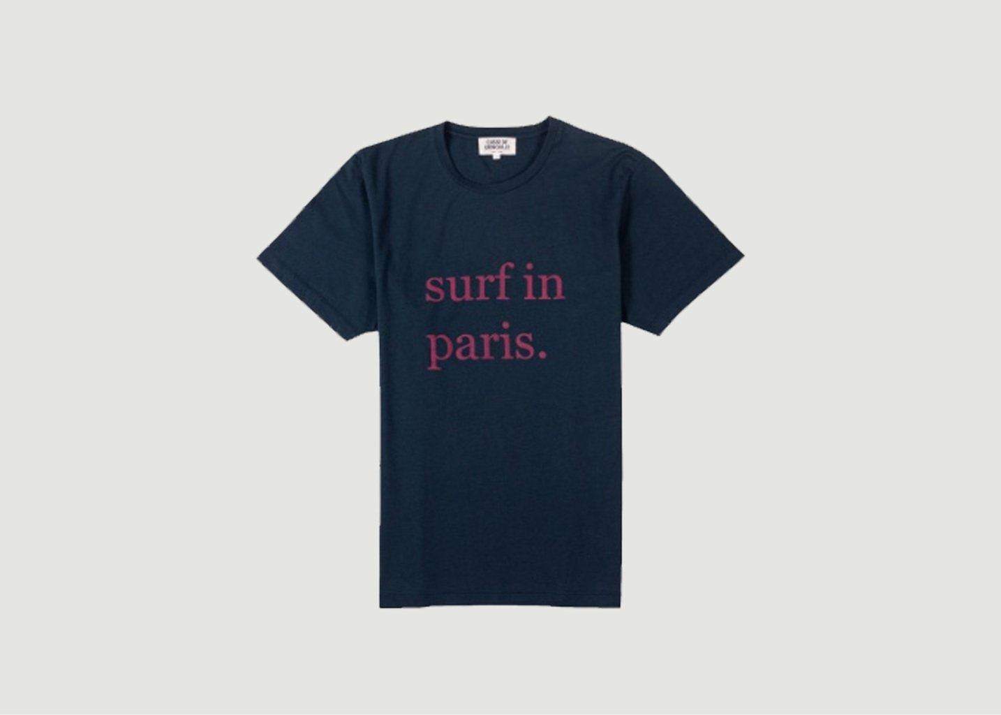 l'exception T shirt en coton Robin Bleu Marine Cuisse de Grenouille