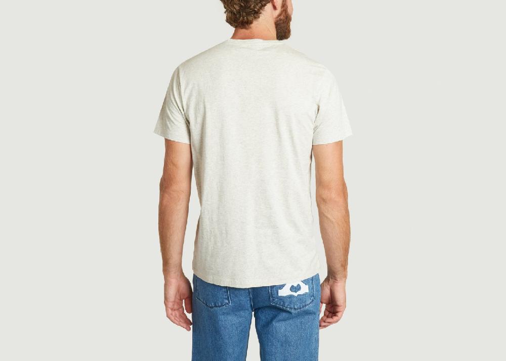 L'exception T Shirt En Coton Robin Gris Léger Cuisse De Grenouille