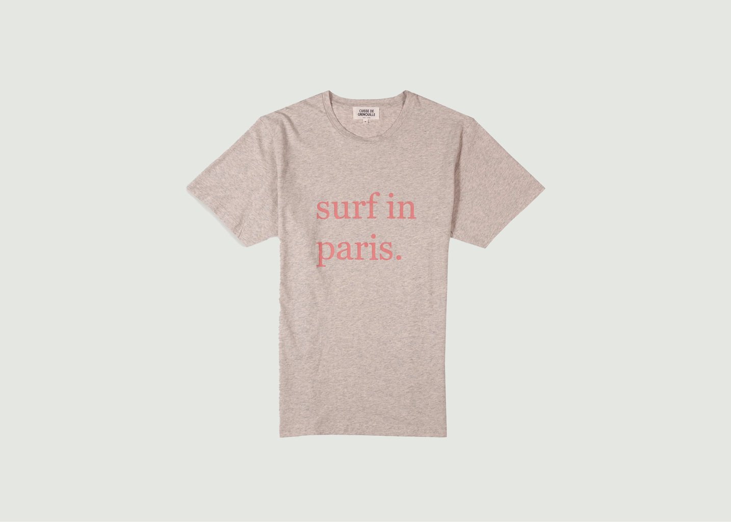 l'exception T shirt en coton Robin Gris Léger Cuisse de Grenouille