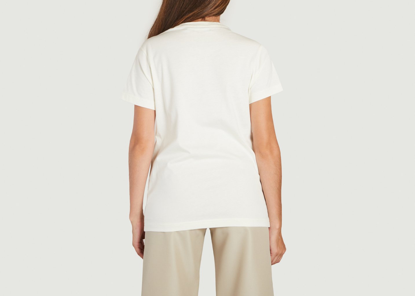 L'exception T Shirt En Coton Supima® Ecru Benjamin Benmoyal