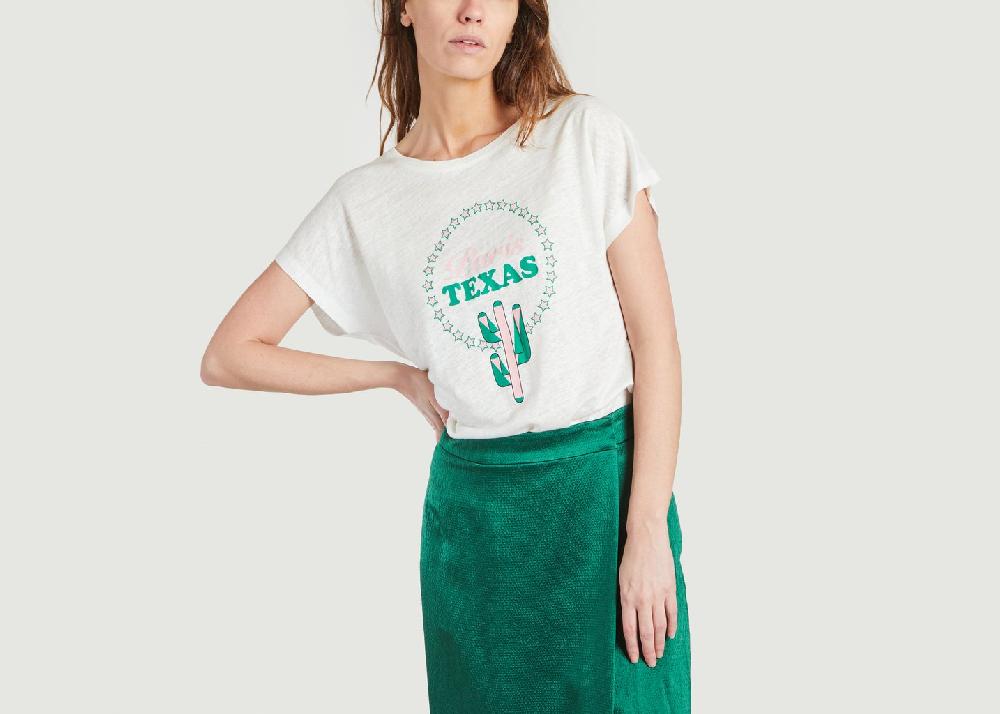 l'exception T Shirt En Lin Titouan Ecru La Petite Française